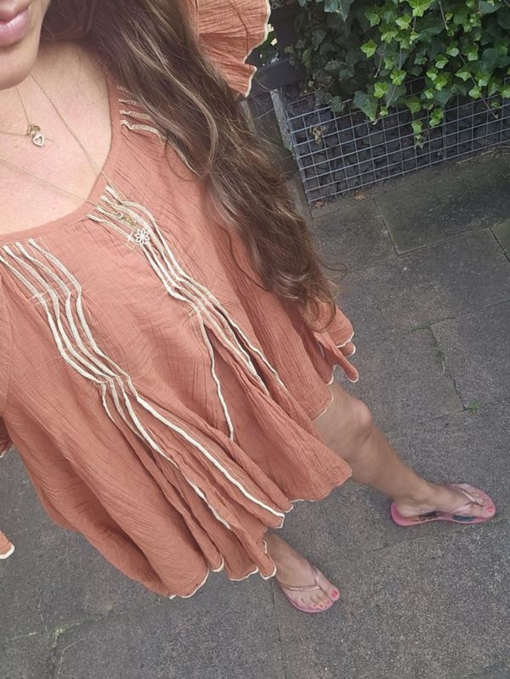 Free people Joelle tunic dress in bronzer size M new without tags mini dress - Picture 5 of 12